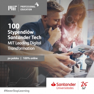 Santander Bank Polska oferuje 100 stypendiów w programie transformacji cyfrowej MIT