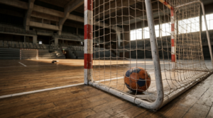 Piłka do gry ręcznej w bramce. Sport studencki w Zielonej Górze. Zielonogórskie szczypiornistki walczą o zwycięstwo i pierwsze miejsce w ligowej tabeli.