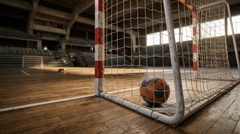 Piłka do gry ręcznej w bramce. Sport studencki w Zielonej Górze. Zielonogórskie szczypiornistki walczą o zwycięstwo i pierwsze miejsce w ligowej tabeli.